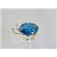 P089, London Blue Topaz 14K Gold Pendant