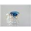 P089, London Blue Topaz 14K Gold Pendant