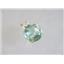 P089, Green Amethyst 14K Gold Pendant
