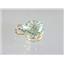 P089, Green Amethyst 14K Gold Pendant