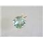 P089, Green Amethyst 14K Gold Pendant