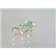 P089, Green Amethyst 14K Gold Pendant