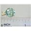 P089, Green Amethyst 14K Gold Pendant
