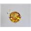 P089, Citrine 14K Gold Pendant