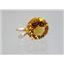 P089, Citrine 14K Gold Pendant