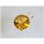 P089, Citrine 14K Gold Pendant
