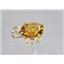 P089, Citrine 14K Gold Pendant