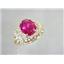 10K, 14K or 18K Gold Ladies Ring, Created Ruby, R162