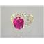 10K, 14K or 18K Gold Ladies Ring, Created Ruby, R162
