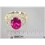 10K, 14K or 18K Gold Ladies Ring, Created Ruby, R162