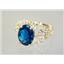 10K, 14K or 18K Gold Ladies Ring, London Blue Topaz, R162