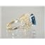 10K, 14K or 18K Gold Ladies Ring, London Blue Topaz, R162