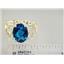 10K, 14K or 18K Gold Ladies Ring, London Blue Topaz, R162