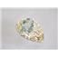 10K, 14K or 18K Gold Ladies Ring, Green Amethyst, R162