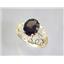 10K, 14K or 18K Gold Ladies Ring, Smoky Quartz, R162
