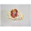 10K, 14K or 18K Gold Ladies Ring, Twilight Fire Topaz, R162