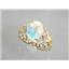 10K, 14K or 18K Gold Ladies Ring, Mercury Mist Topaz, R162