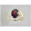 10K, 14K or 18K Gold Ladies Ring, Mozambique Garnet, R162