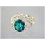 10K, 14K or 18K Gold Ladies Ring, Russian Nanocrystal Emerald, R162