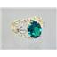 10K, 14K or 18K Gold Ladies Ring, Russian Nanocrystal Emerald, R162