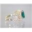 10K, 14K or 18K Gold Ladies Ring, Russian Nanocrystal Emerald, R162