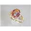 10K, 14K or 18K Gold Ladies Ring, Twilight Fire Topaz, R139