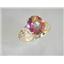 10K, 14K or 18K Gold Ladies Ring, Twilight Fire Topaz, R139