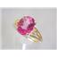 10K, 14K or 18K Gold Ladies Ring, Pure Pink Topaz, R139