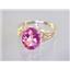 10K, 14K or 18K Gold Ladies Ring, Pure Pink Topaz, R139
