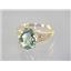 10K, 14K or 18K Gold Ladies Ring, Green Amethyst, R139