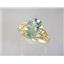 10K, 14K or 18K Gold Ladies Ring, Green Amethyst, R139