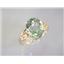 10K, 14K or 18K Gold Ladies Ring, Green Amethyst, R139