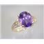 10K, 14K or 18K Gold Ladies Ring, Amethyst, R139