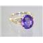 10K, 14K or 18K Gold Ladies Ring, Amethyst, R139