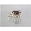 P088, Smoky Quartz 14K Gold Pendant