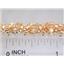 B002, Champagne CZ Gold Bracelet