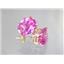 14k Gold Post Earrings, Created Pink Sapphire, E102