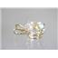 P002, Silver Topaz 14k Gold Pendant