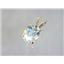P002, Silver Topaz 14k Gold Pendant