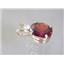 P020, Garnet CZ, 14K Gold Pendant