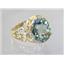 10K, 14K or 18K Gold Ladies Ring, Green Amethyst, R114