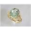 10K, 14K or 18K Gold Ladies Ring, Green Amethyst, R114