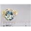 10K, 14K or 18K Gold Ladies Ring, Green Amethyst, R114