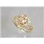 10K, 14K or 18K Gold Ladies Ring, Champagne CZ, R137