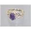 10K, 14K or 18K Gold Ladies Ring, Created Black Opal, R137