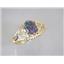 10K, 14K or 18K Gold Ladies Ring, Created Black Opal, R137
