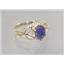 10K, 14K or 18K Gold Ladies Ring, Created Black Opal, R137