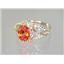 10K, 14K or 18K Gold Ladies Ring, Created Padparadscha Sapphire, R137