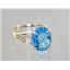 10K, 14K or 18K Gold Ladies Ring, Swiss Blue Topaz, R139
