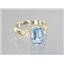 10K, 14K or 18K Gold Ladies Ring, Aquamarine, R171